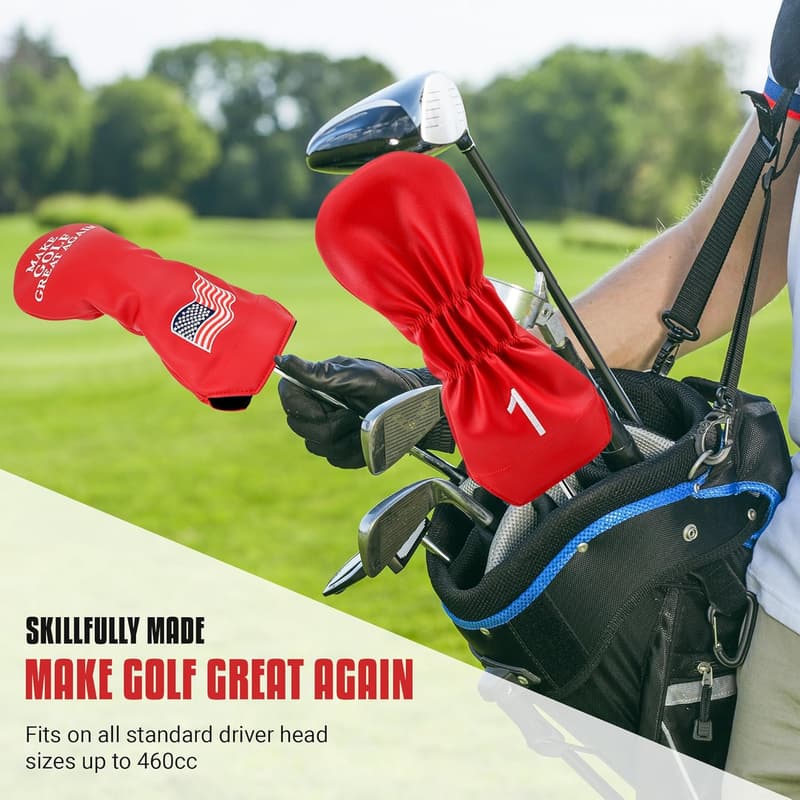 Funny Golf Club Headcover – Make Golf Great Again