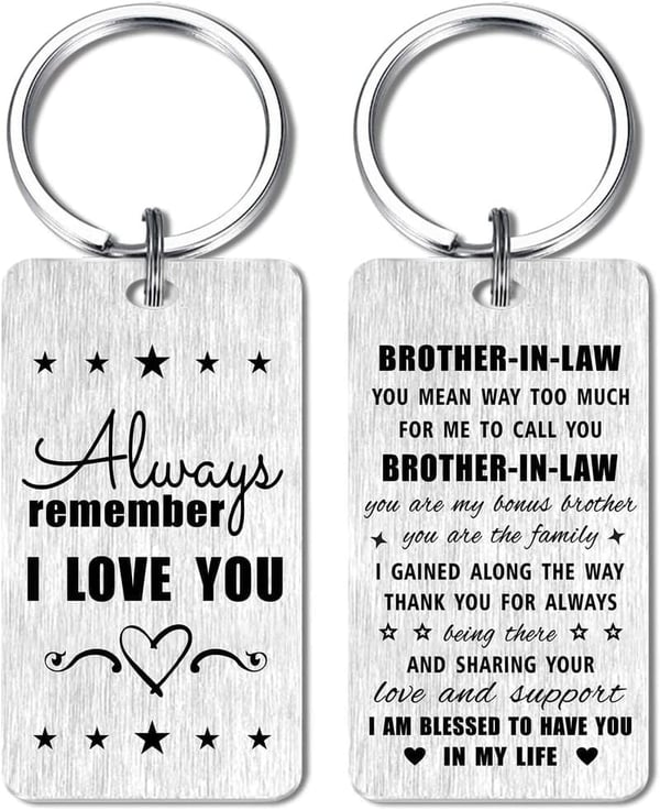 Brother-in-Law Keychain - Perfect for Father's Day and Birthdays