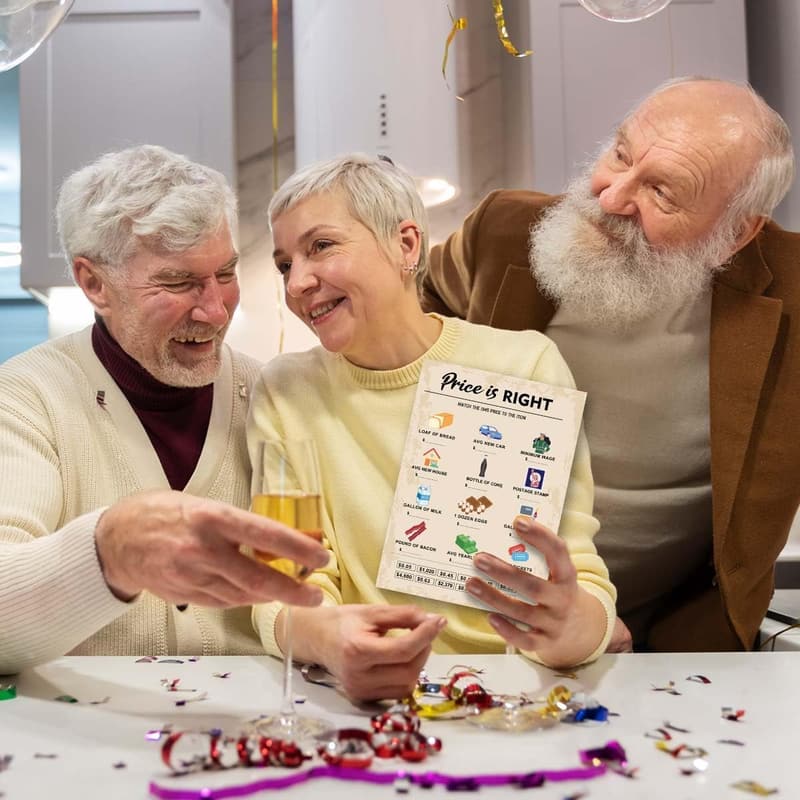 80th Birthday Party Games - Price is Right Card Pack (30)