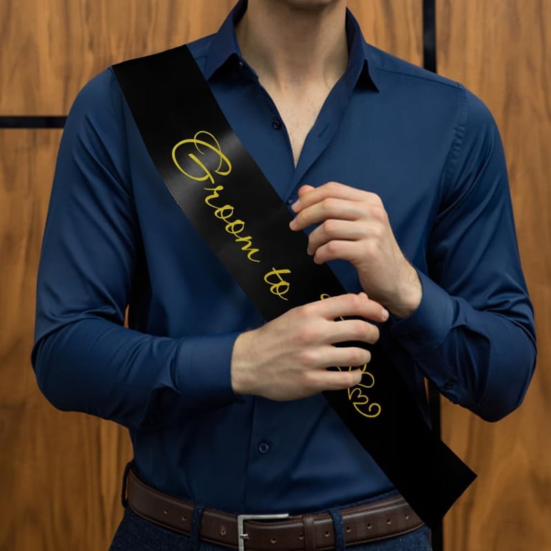 Bachelor Party Groom Sash - Men’s Party Accessories