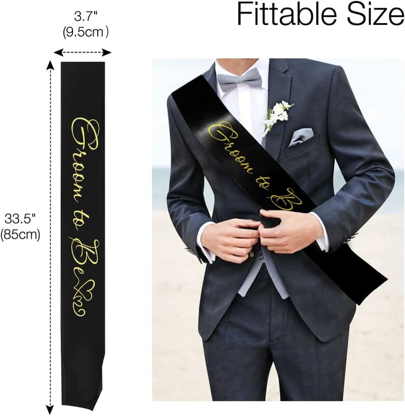Bachelor Party Groom Sash - Men’s Party Accessories