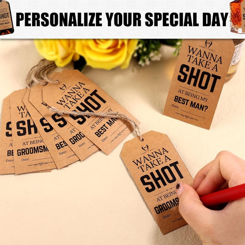 Groomsmen Proposal Cards Set - 10 Paper Invitations