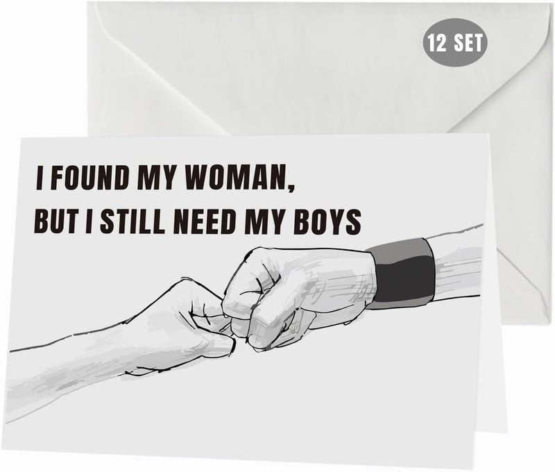Groomsmen Proposal Cards Set of 12 with Envelopes