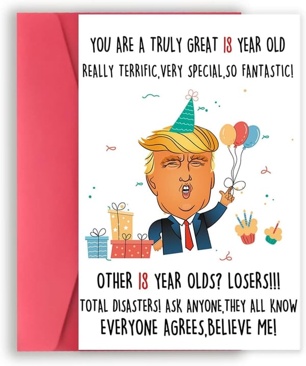 Humorous 18th Birthday Card for Son or Daughter