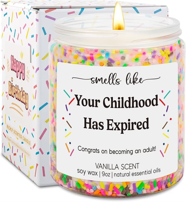 18th Birthday Candles - Fun Gifts for 18 Year Olds