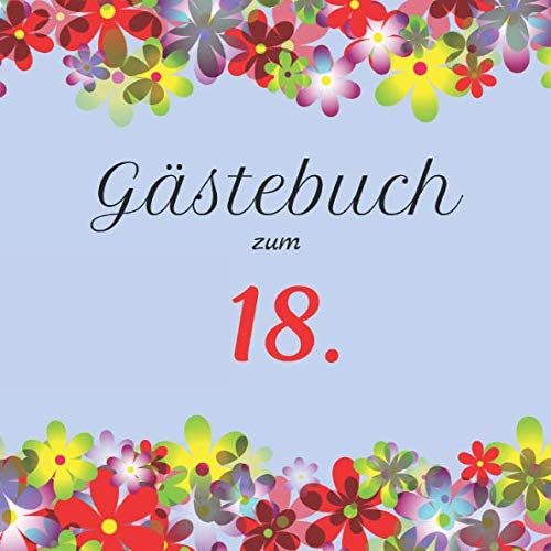 18th Birthday Guest Book | Fillable | Holds up to 40 Guests