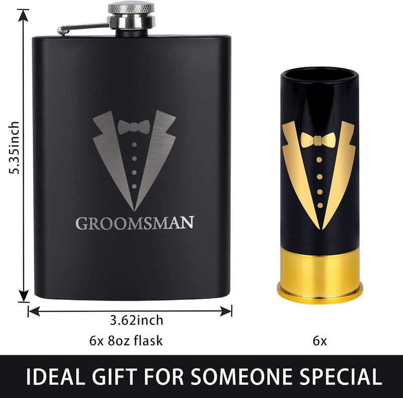 Groomsmen Gift Set: 35-Piece Tuxedo Accessories for Weddings