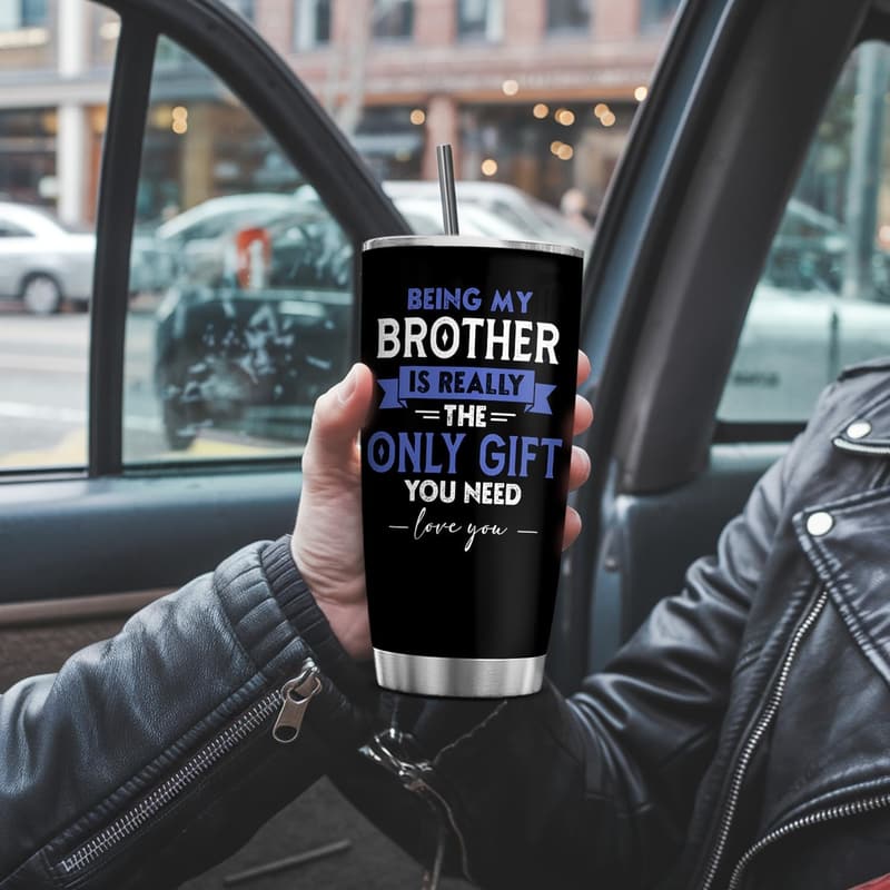 Funny Nutrition Facts Tumbler – 20 Oz Gift for Brothers
