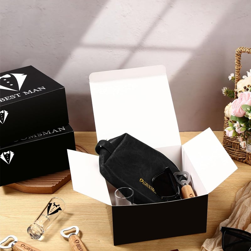 Groomsmen Proposal Gift Set with Shot Glasses & Accessories
