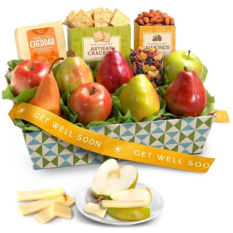 Get Well Soon Classic Cheese and Nuts Fruit Basket