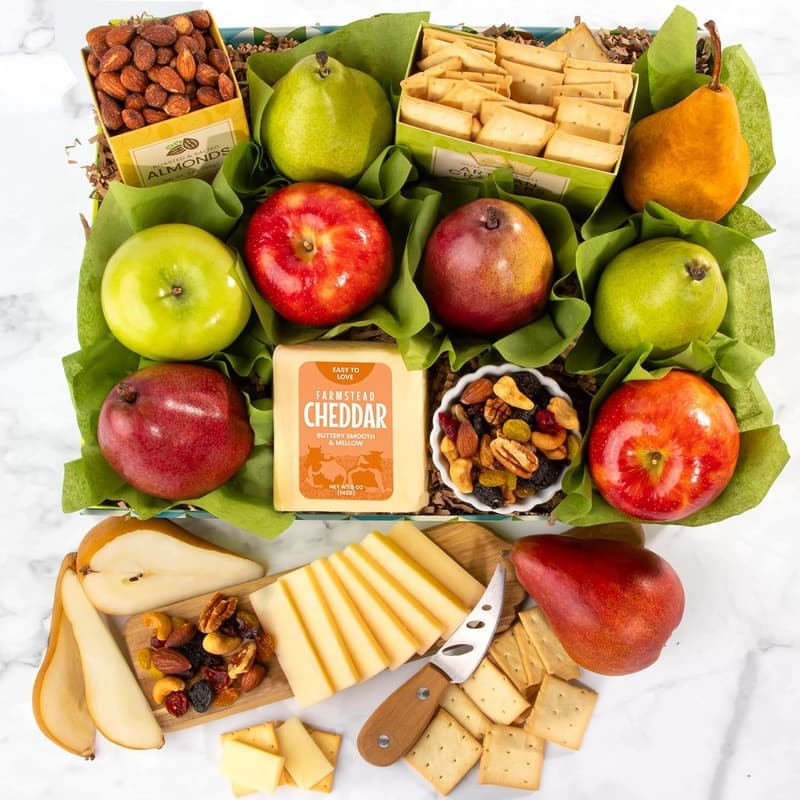 Get Well Soon Classic Cheese and Nuts Fruit Basket