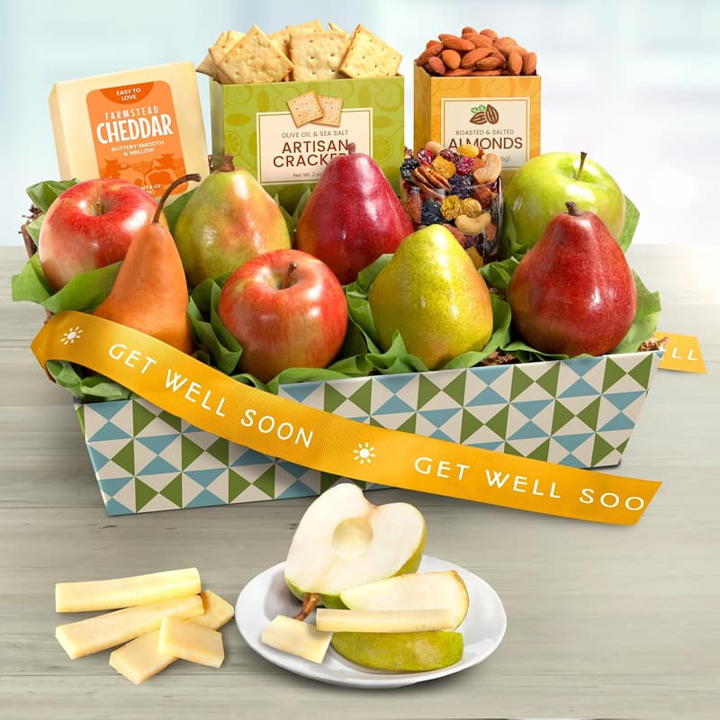 Get Well Soon Classic Cheese and Nuts Fruit Basket