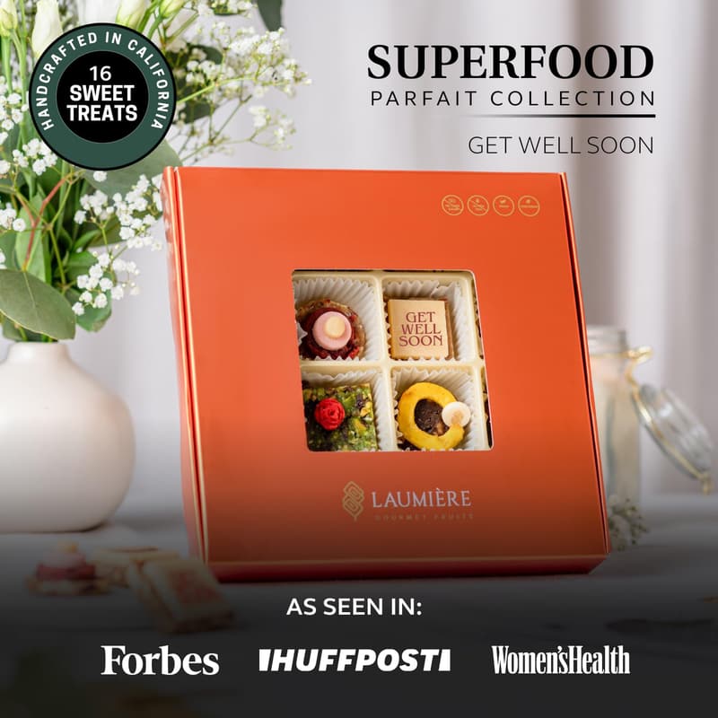 Get Well Soon Dried Fruit Gift Basket - 16 Pcs, Gluten-Free