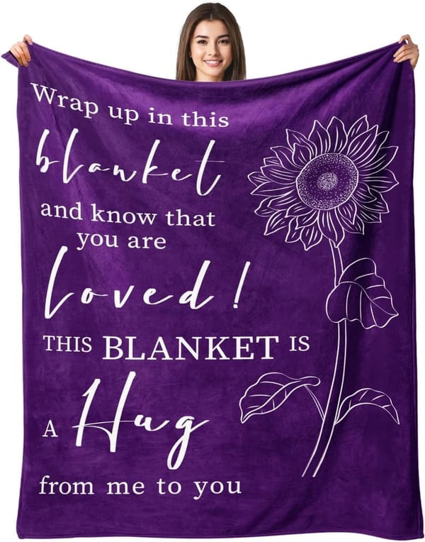 Get Well Soon Hug Blanket for Women - Inspirational Gift 50