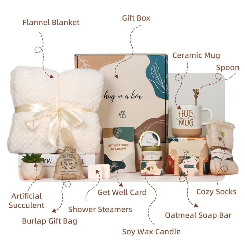 Get Well Soon Gift Basket for Women – Pamper & Comfort Box