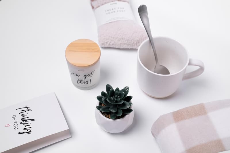 Get Well Soon Gift Basket for Women – Care Package with Blanket, Candle, Socks, Mug, Spoon, Succulent