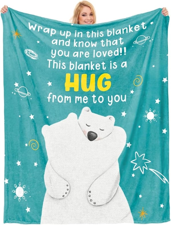 Get Well Gift Blanket for Women - Inspirational 50x60