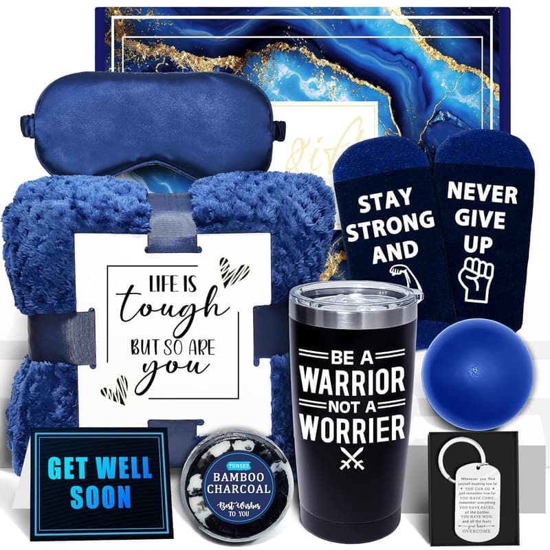 Get Well Soon Gift Basket for Men - Chemo Care Package