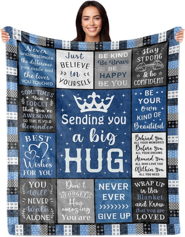 Get Well Soon Blanket for Men and Women, 60
