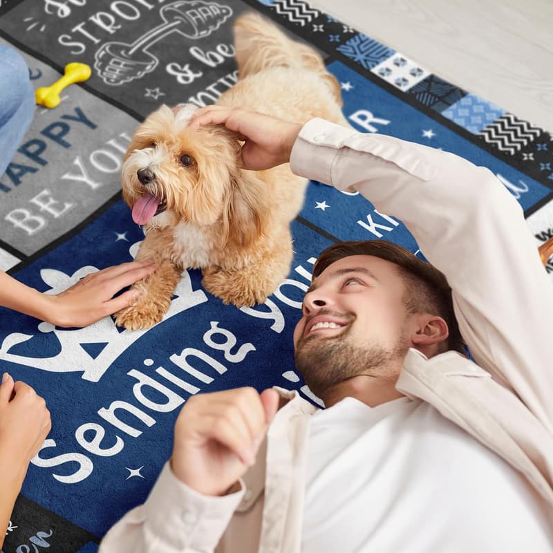 Get Well Soon Blanket for Men and Women, 60