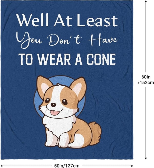 Get Well Soon Blanket for Men and Women - 60