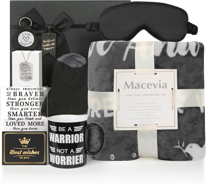 Get Well Soon Cancer Care Package for Men - Inspirational Gift Box