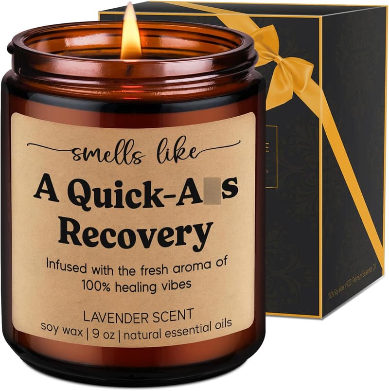 Get Well Candle for Surgery Recovery Gifts