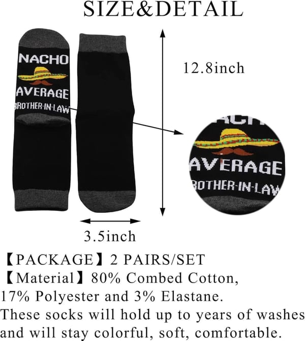 Brother-in-Law Wedding Gift Socks - 