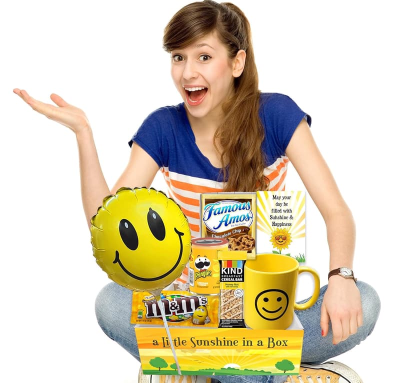 Cheer Up Gift Basket: Sunshine Care Package for Kids & Teens