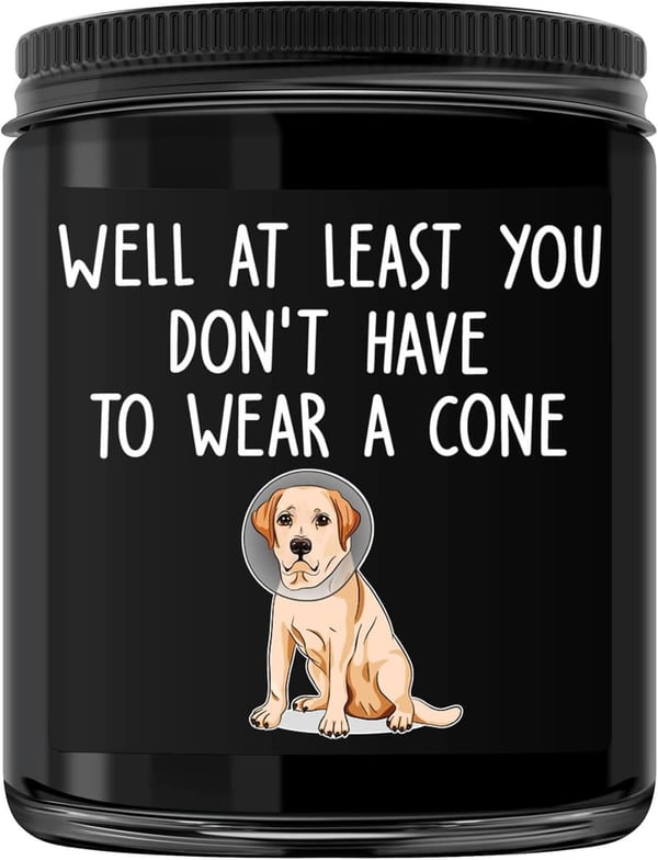 Get Well Soon Humor Candle for Men - After Surgery Gift