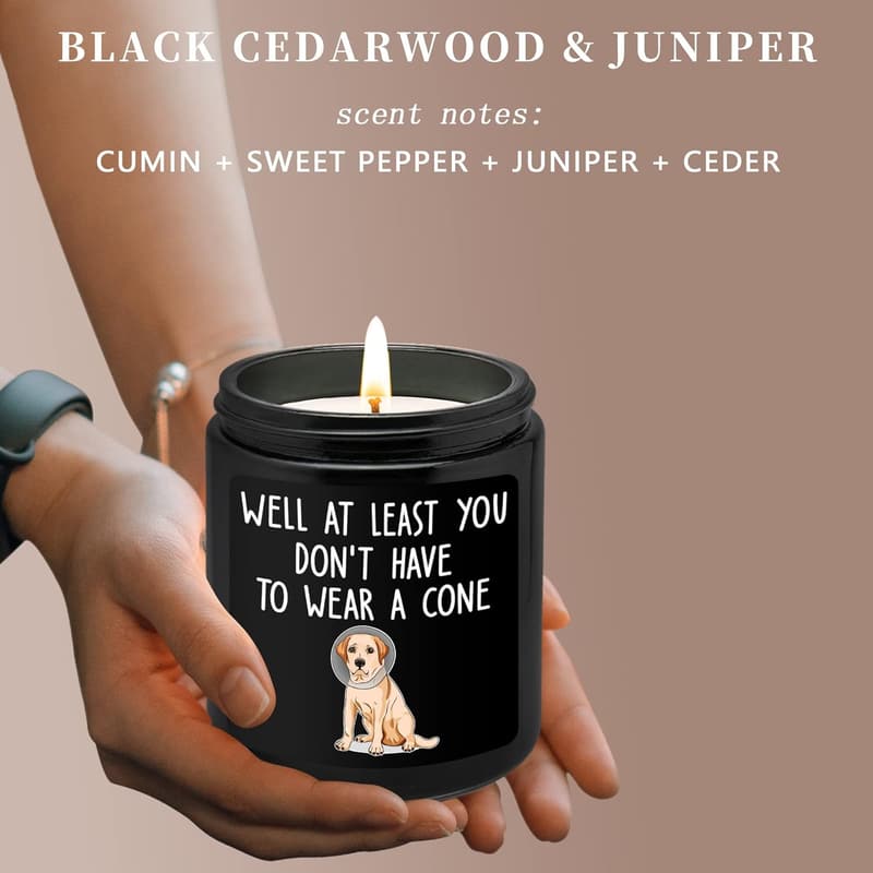 Get Well Soon Humor Candle for Men - After Surgery Gift