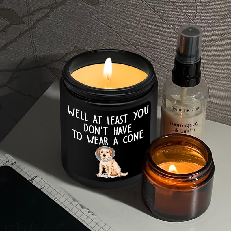 Get Well Soon Humor Candle for Men - After Surgery Gift
