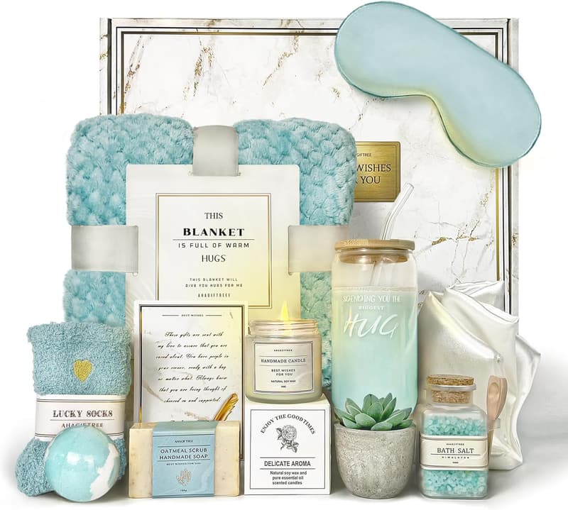 Get Well Soon Gift Basket for Women, 12-Piece Care Package