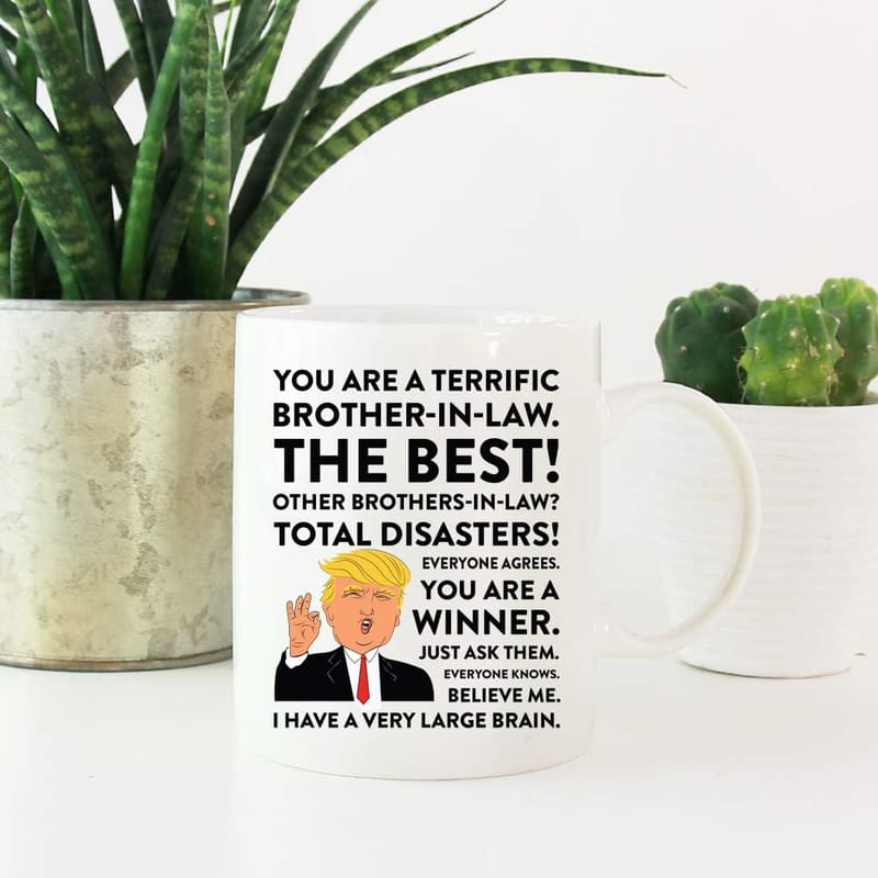 Funny Donald Trump Coffee Mug for Brother-in-Law Gift