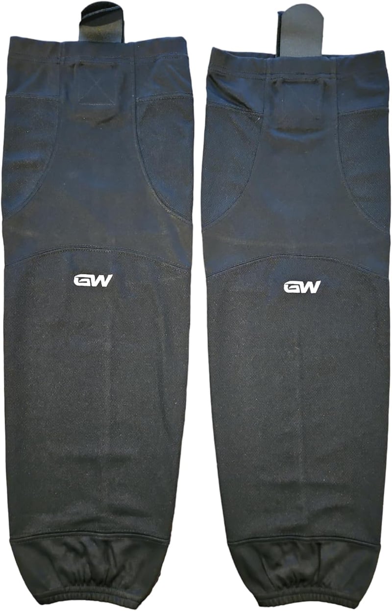 Pro Series Black Hockey Socks - Textured Polyester