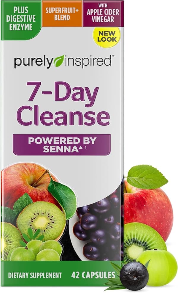 7-Day Detox Cleanse Pills with Senna, Probiotics & Enzymes