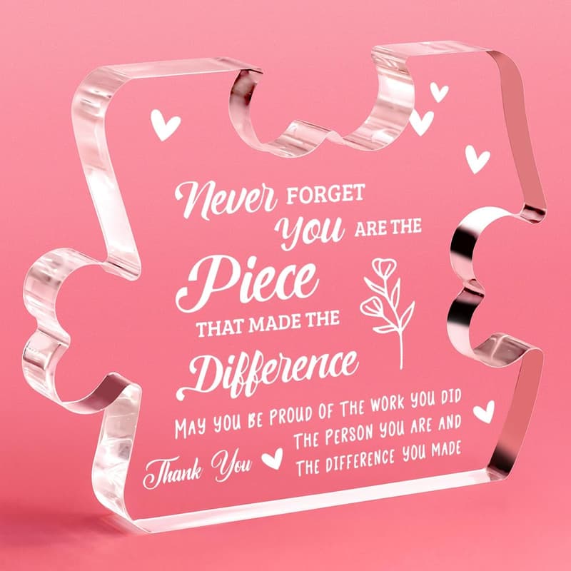 Farewell Gifts for Women - Desk Plaque for Coworkers