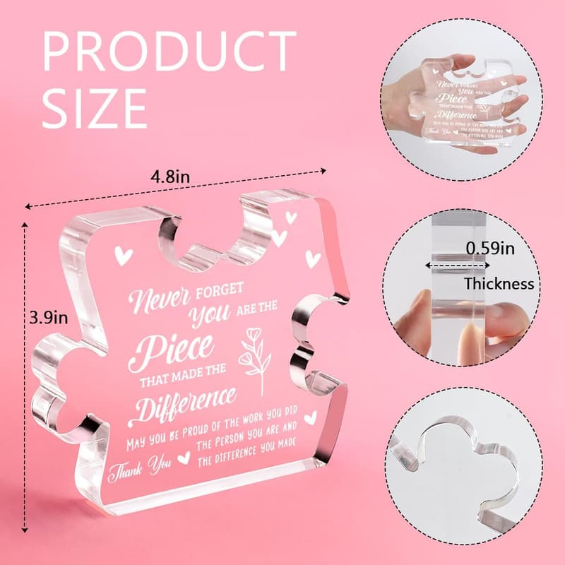 Farewell Gifts for Women - Desk Plaque for Coworkers