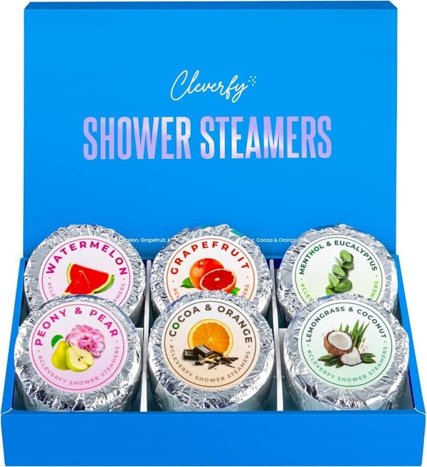 Aromatherapy Shower Steamers for Stress Relief – 6 Tablets
