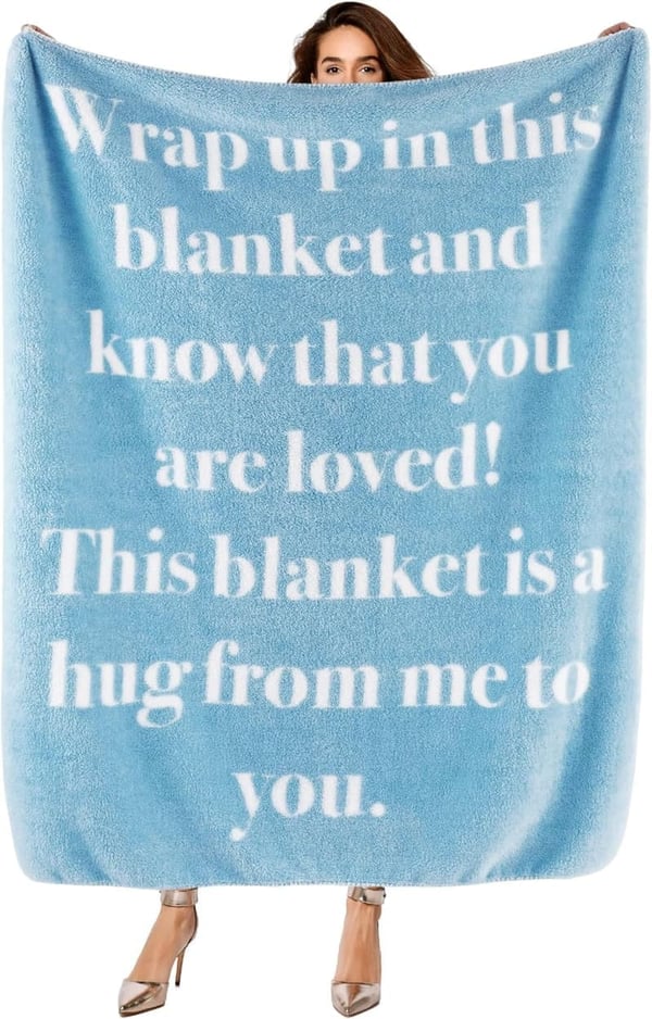 Get Well Gifts: Inspirational Healing Blanket for Women, 50x60 Inch