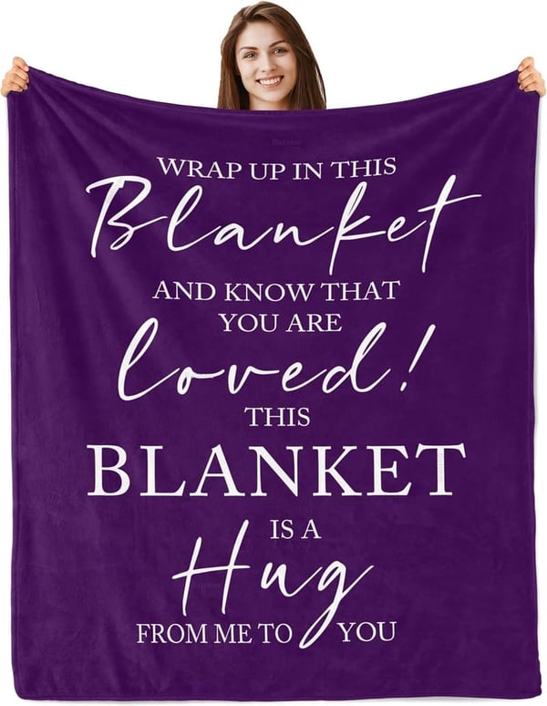 Get Well Soon Blanket for Women - Inspirational Healing Throw 60