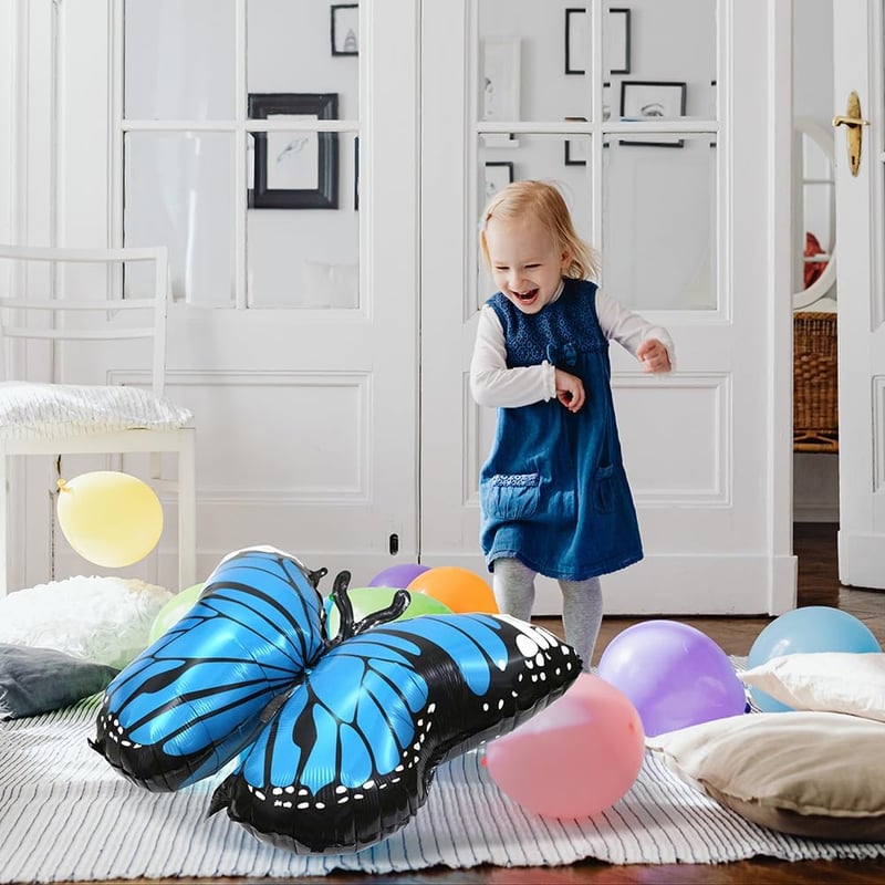 Butterfly Theme Party Balloon Kit – 4 Foil Balloons, 28 Inches