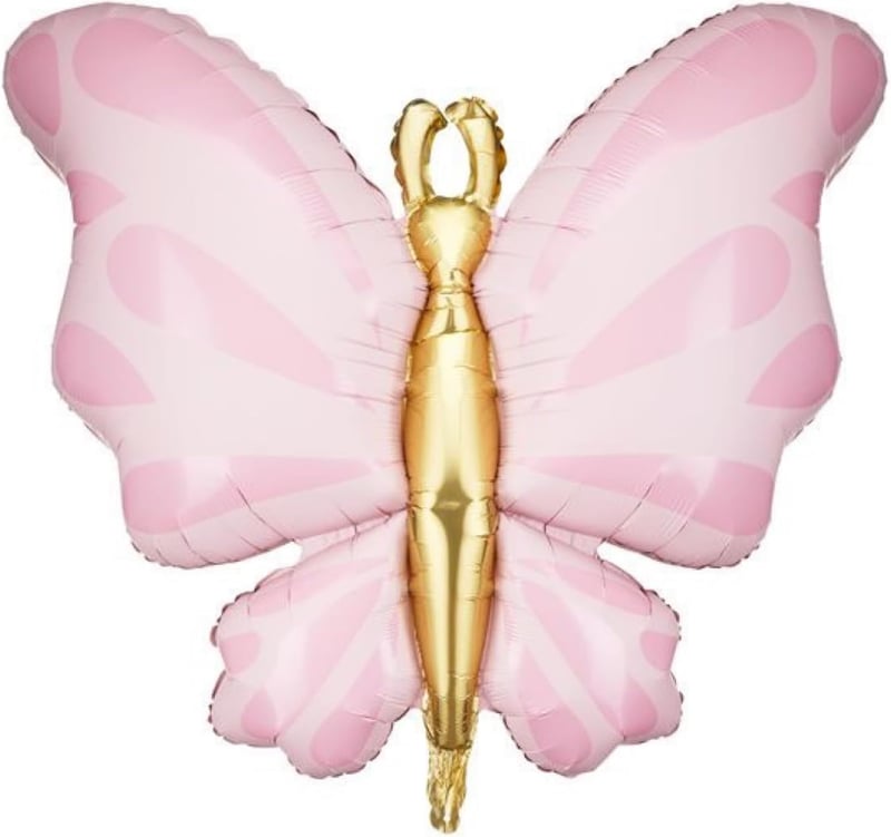 Butterfly Themed Party Decor - 27.2-Inch Pink Balloon