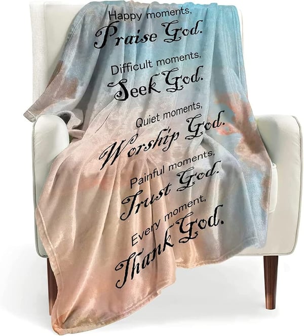 Inspirational Healing Throw Blanket - 40x50 Inch Gift for All