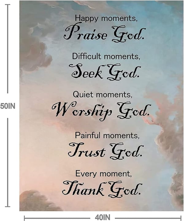 Inspirational Healing Throw Blanket - 40x50 Inch Gift for All