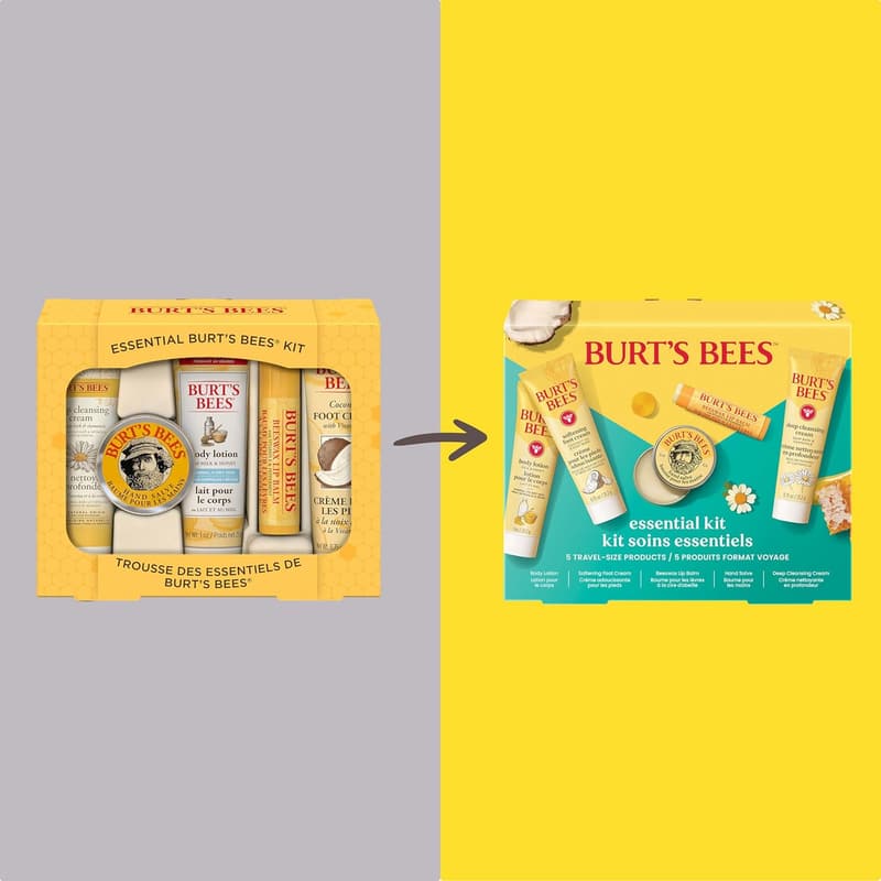 Everyday Essentials Set - 5 Travel Size Burt's Bees Products