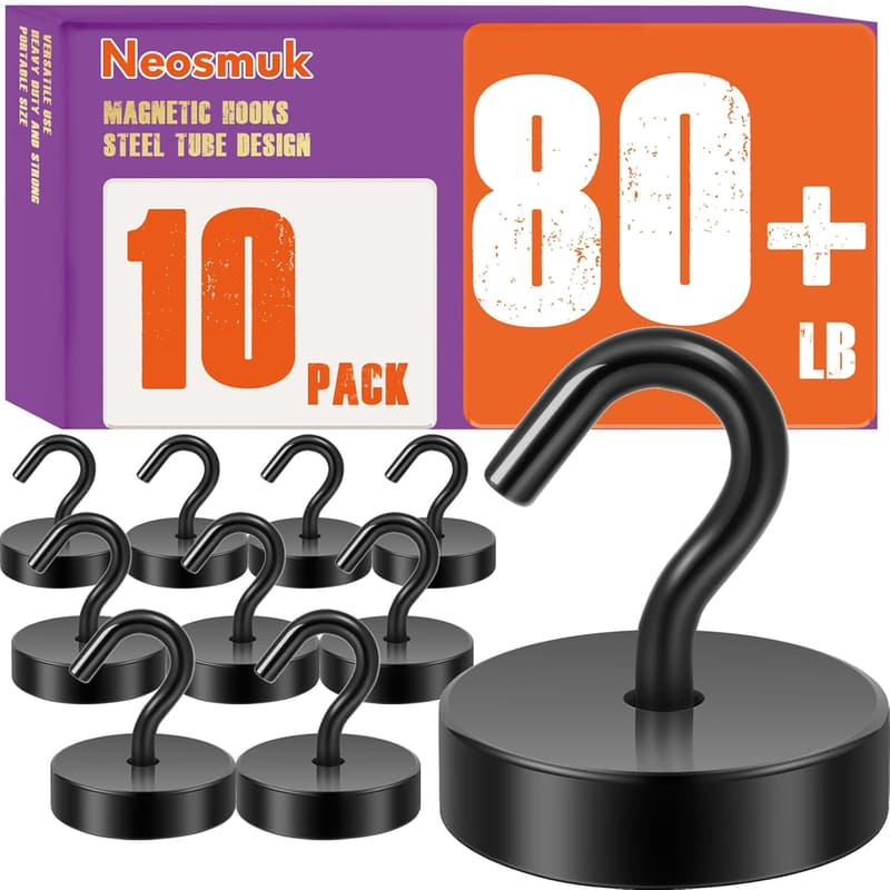 Heavy-Duty Magnetic Hooks for Travel & Cruise Essentials