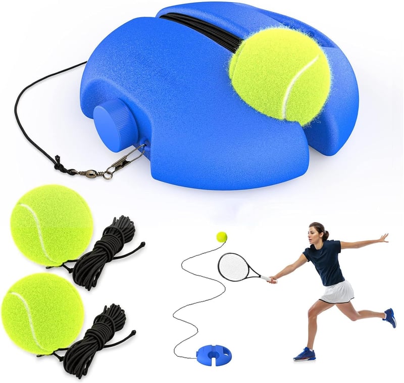 Portable Tennis Rebound Trainer Kit for Solo Practice