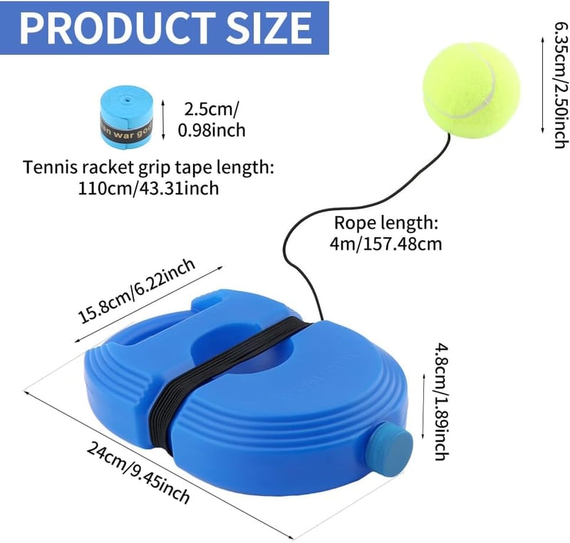Tennis Training Rebound Ball Set for Solo Practice