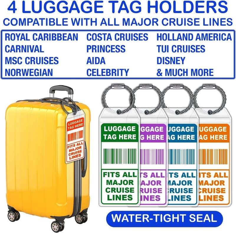 Cruise Accessories 2025: Luggage Tags, Power Strip & Hooks